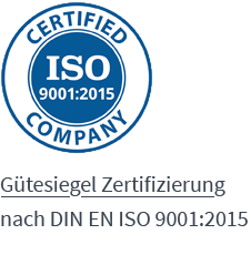 G�tesiegel Zertifizierung nach DIN EN ISO 9001:2015